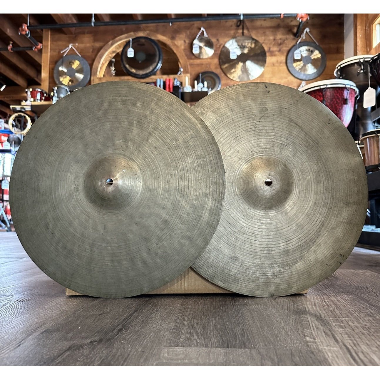 Used Vintage K Istanbul Zildjian Zildjian Hi Hat Cymbals 15 - 951/987 grams