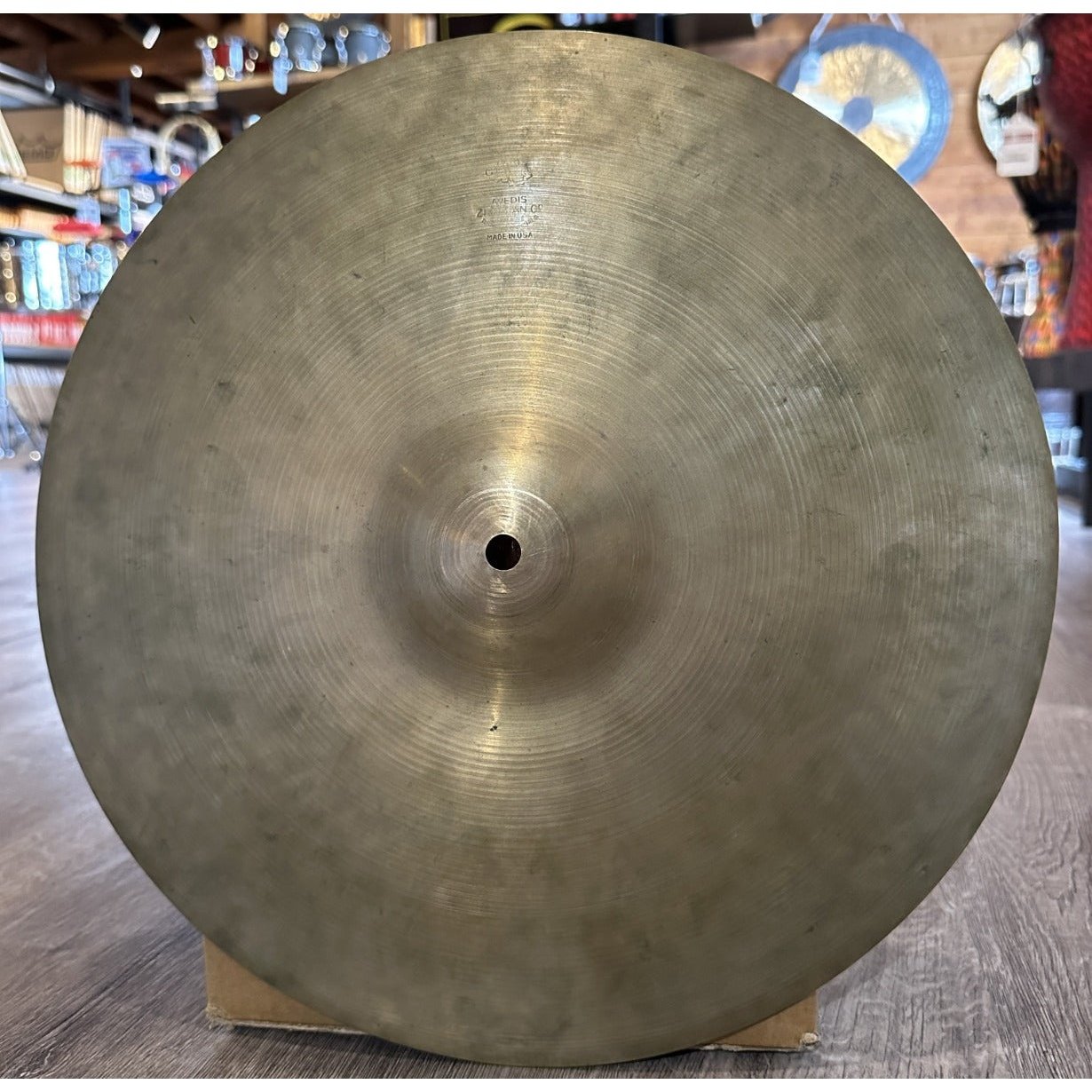 Used Vintage Zildjian Transition Stamp A A Hi Hat Cymbals 14 - 689/709 grams