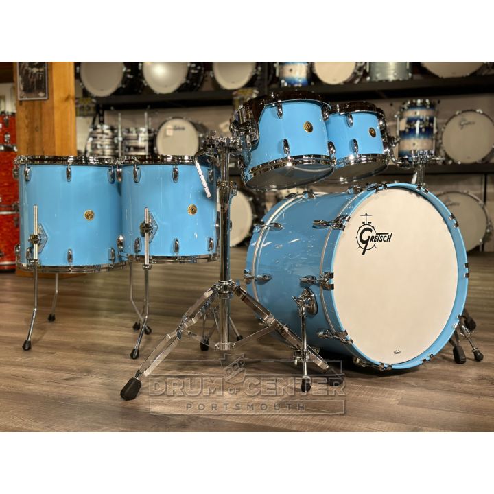 Gretsch USA Custom 5pc Drum Set Powder Blue Gloss