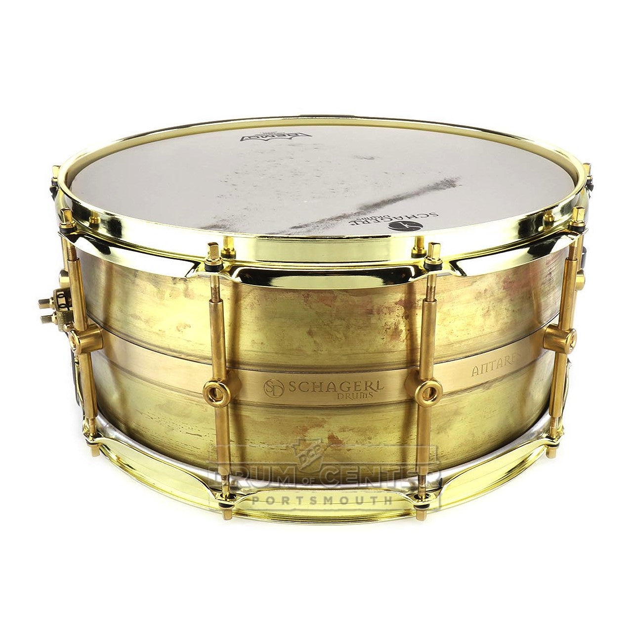 Schagerl Antares Snare Drum 14x6.5 Raw Brass