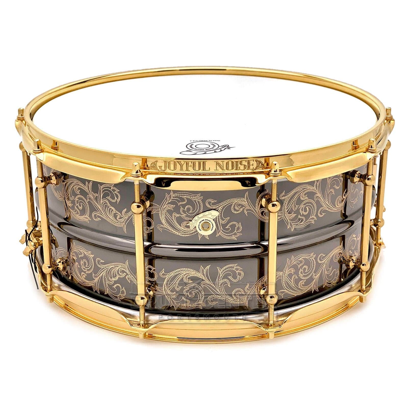 Joyful Noise Scrolled Elite Snare Drum 14x6.5