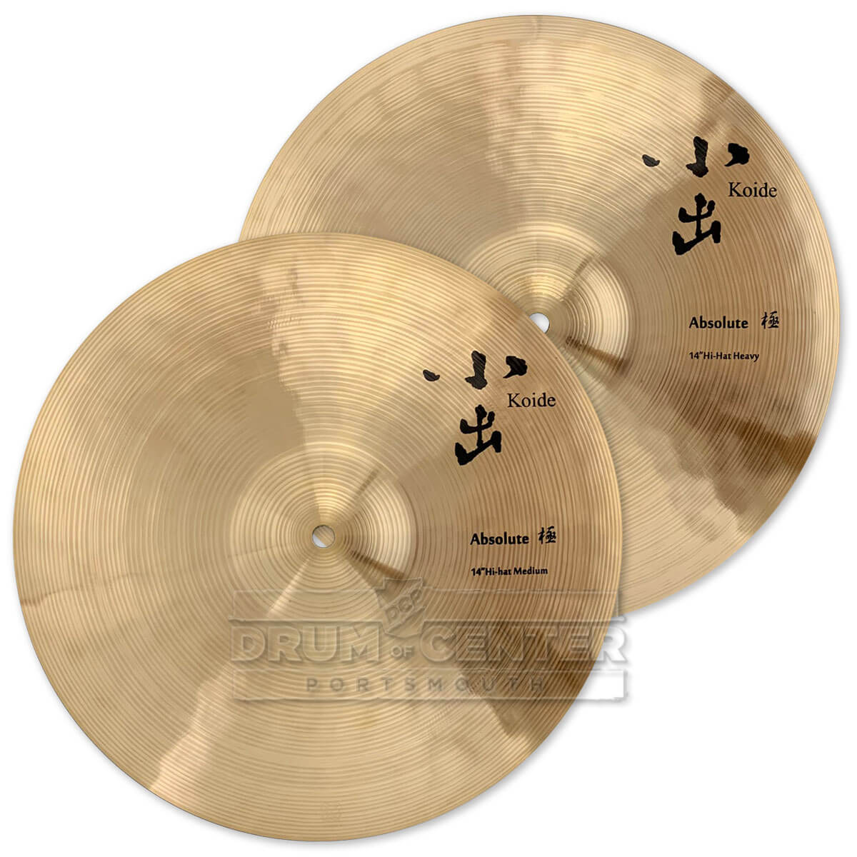 Koide Absolute Hi Hat Cymbals Medium/Heavy 14" 1 grams - Drum Center Of Portsmouth
