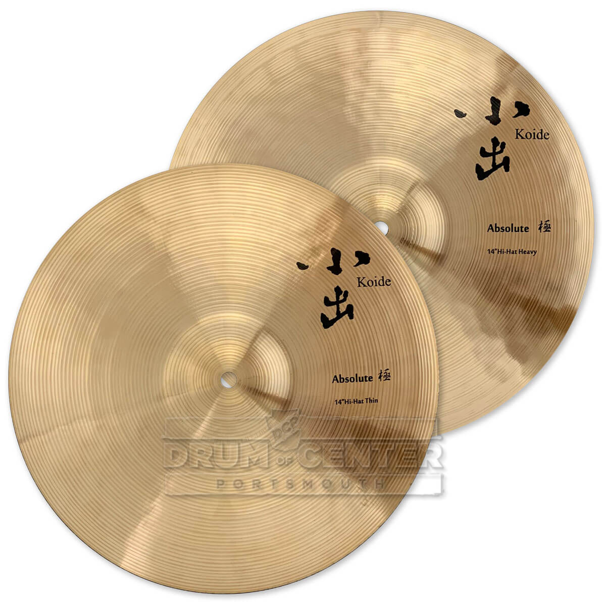 Koide Absolute Hi Hat Cymbals Thin/Heavy 14" 1 grams - Drum Center Of Portsmouth