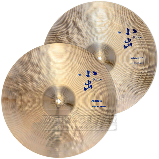 Koide Absolute Hi Hat Cymbals Medium/Heavy 15" 1 grams - Drum Center Of Portsmouth