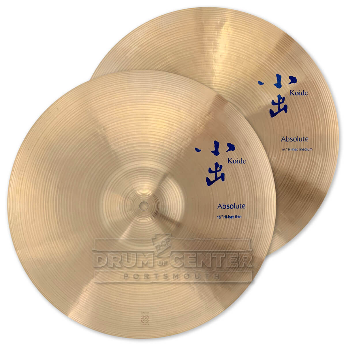 Koide Absolute Hi Hat Cymbals 16" Thin/Medium 1 grams - Drum Center Of Portsmouth