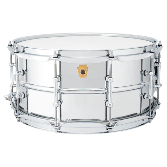 Ludwig LB402BT Supraphonic Chrome Over Brass Snare Drum 14x6.5 w/Tube Lugs