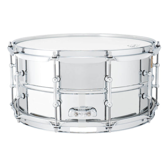Ludwig LB402BT Supraphonic Chrome Over Brass Snare Drum 14x6.5 w/Tube Lugs