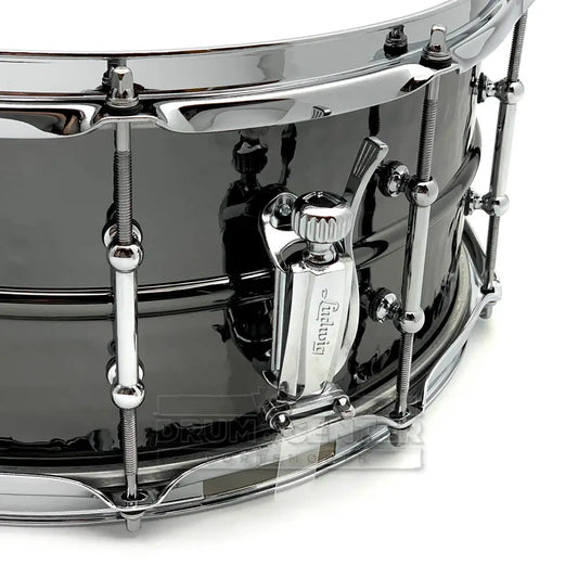 Ludwig LB417KT Black Beauty Snare Drum 14x6.5 Hammered w/Tube Lugs - Drum Center Of Portsmouth