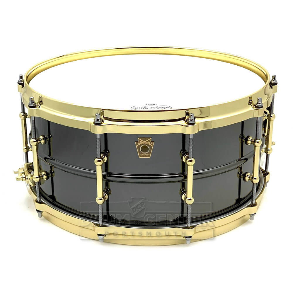Ludwig Black Beauty Snare Drum 14x6.5 w/Brass Trim – Drum Center 