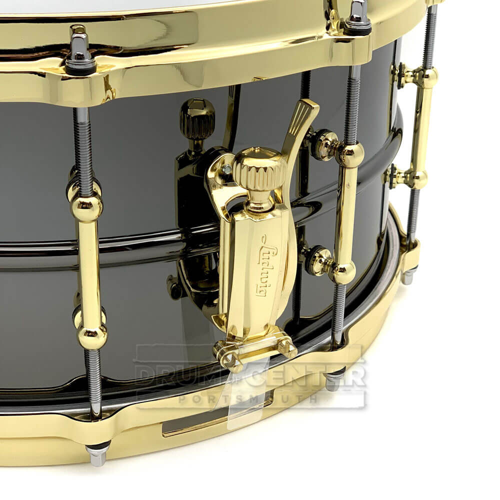 Ludwig Black Beauty Snare Drum 14x6.5 w/Brass Trim