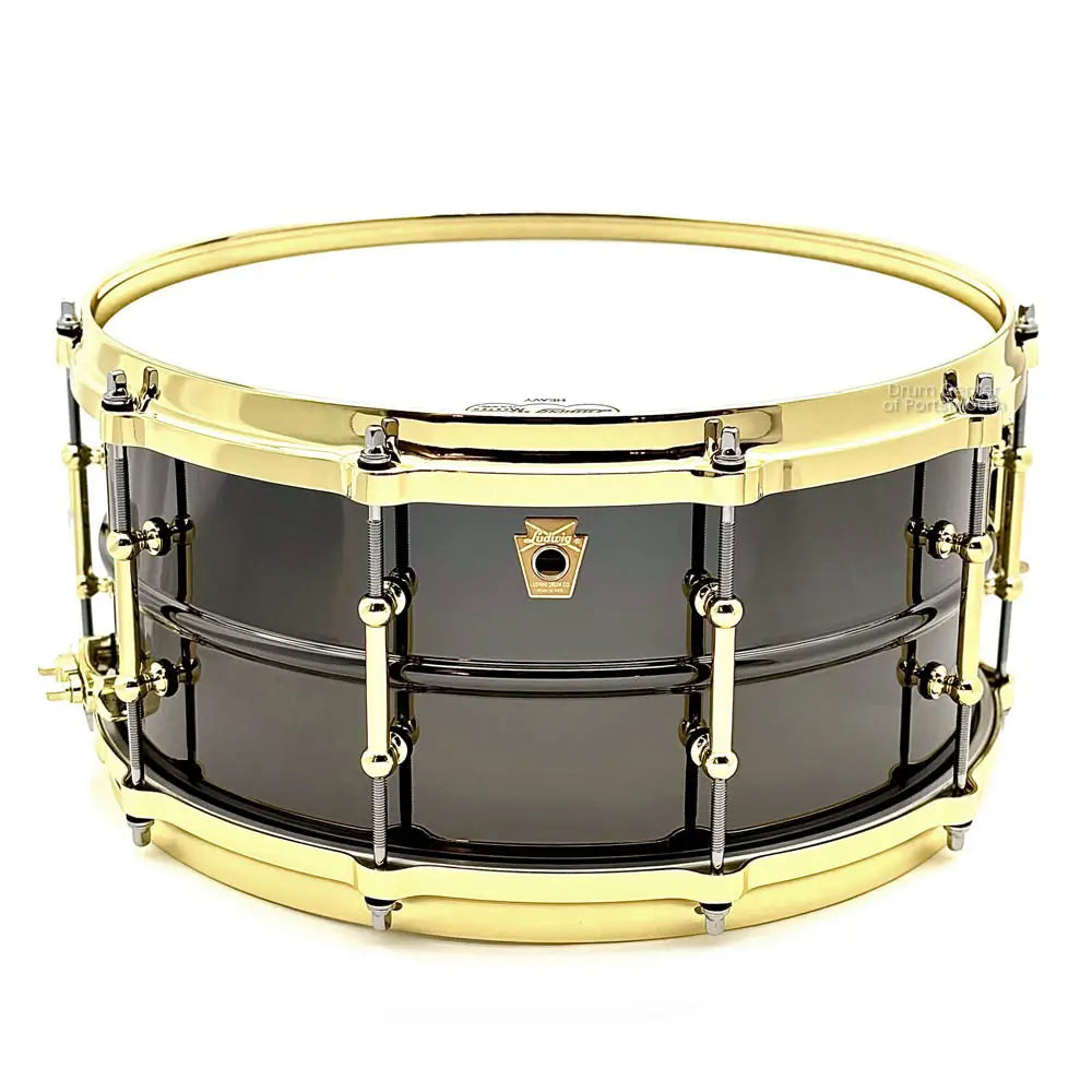 Ludwig LB417BT Black Beauty Snare Drum 14x6.5 w/Brass Trim B-STOCK - Drum Center Of Portsmouth