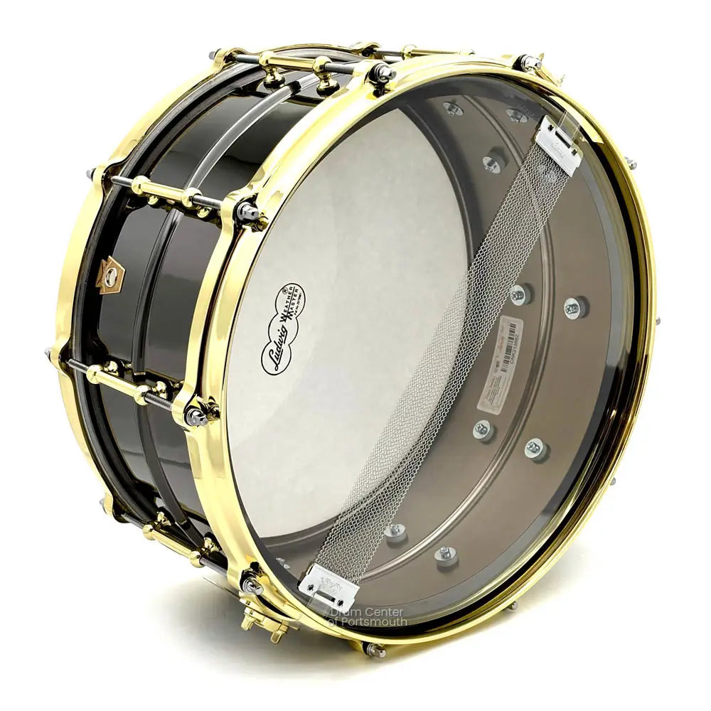 Ludwig LB417BT Black Beauty Snare Drum 14x6.5 w/Brass Trim B-STOCK - Drum Center Of Portsmouth