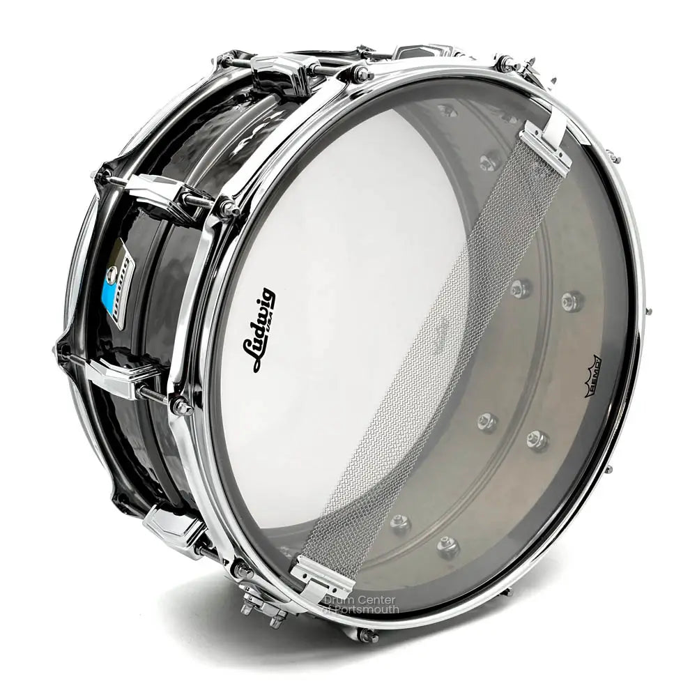 Ludwig LB417K Black Beauty Snare Drum 14x6.5 Hammered B-STOCK - Drum Center Of Portsmouth