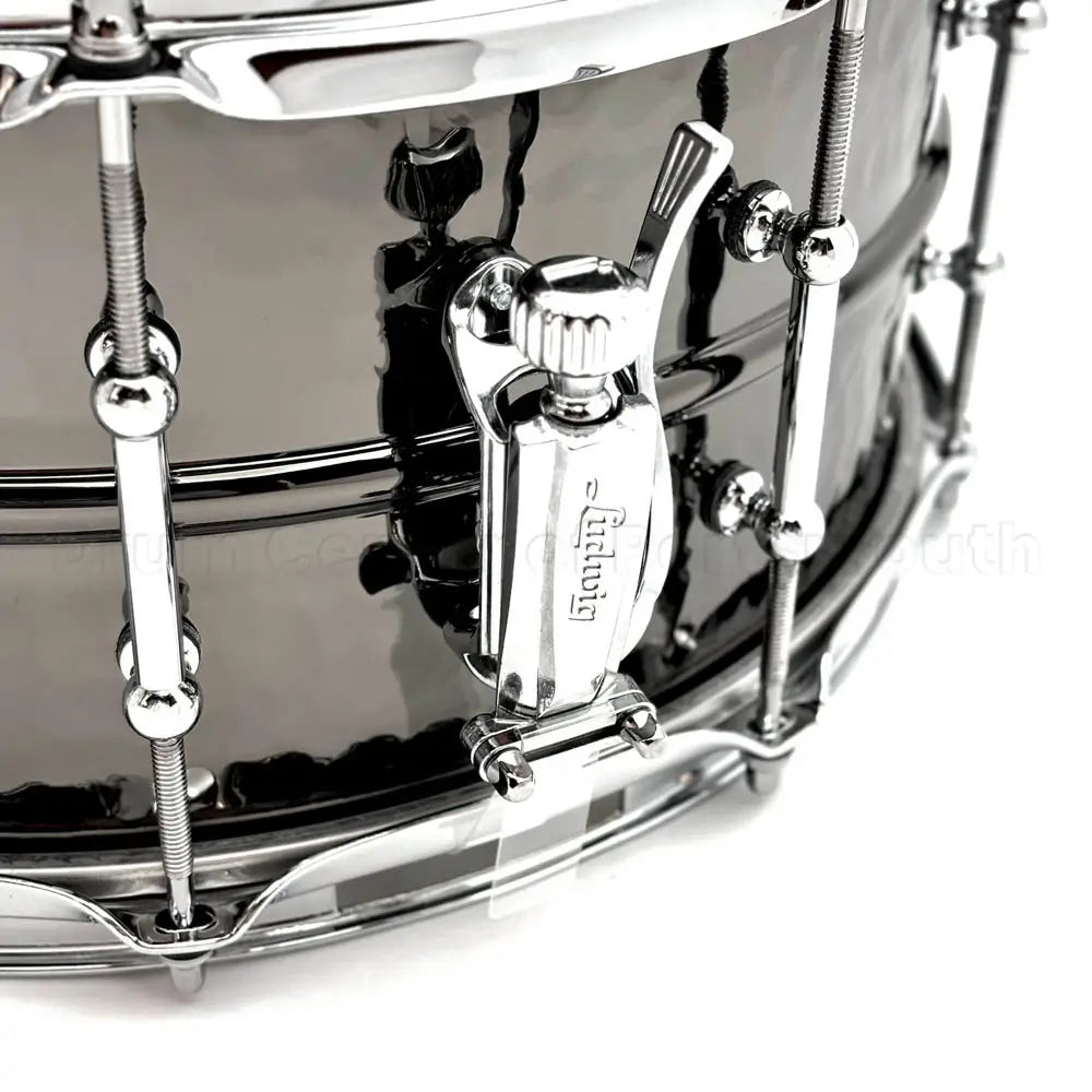 Ludwig Black Beauty Snare Drum 14x6.5 Hammered w/Tube Lugs B-Stock - Drum Center Of Portsmouth