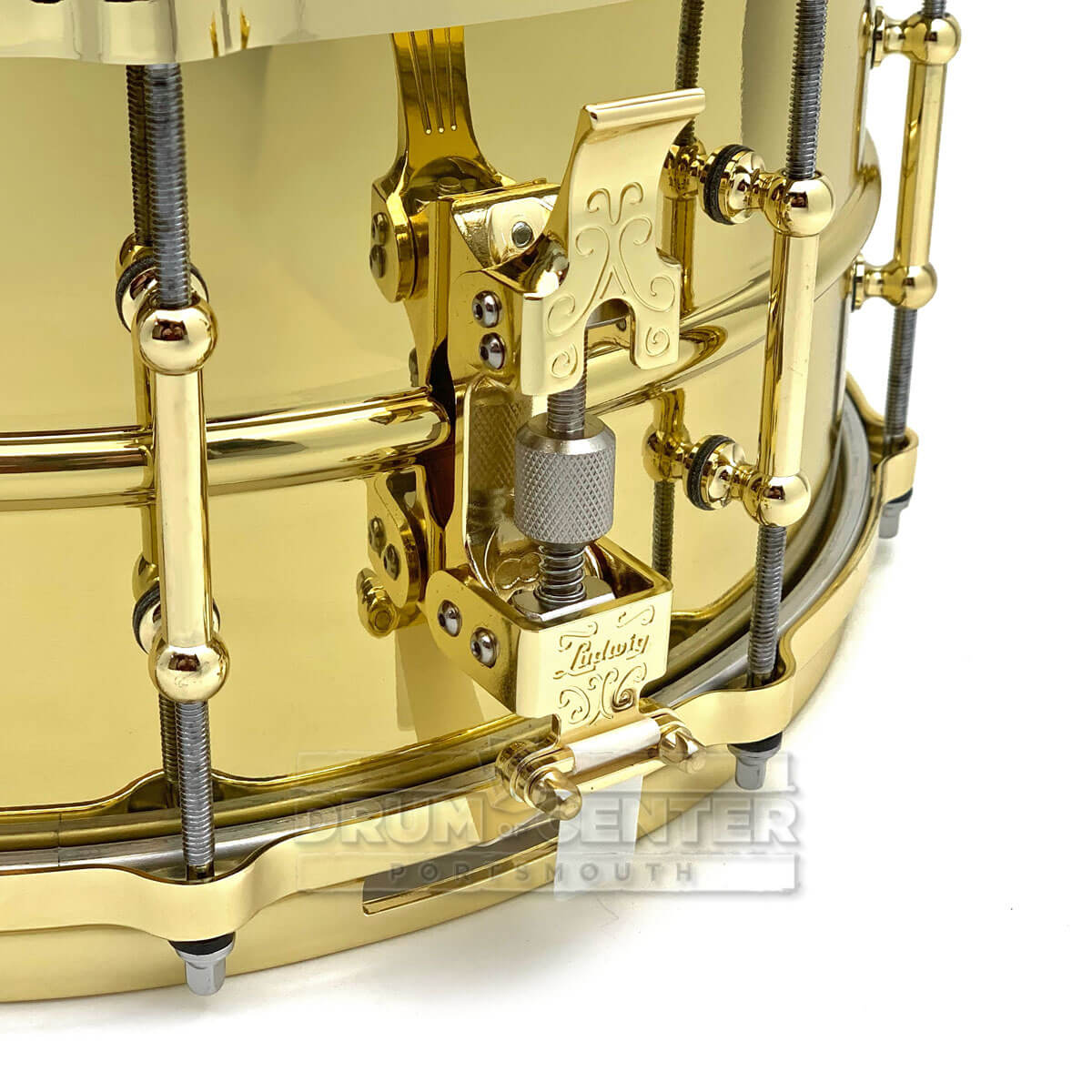 Ludwig Supraphonic "Brass Beauty" Snare Drum 14x6.5 - DCP Exclusive! - Drum Center Of Portsmouth