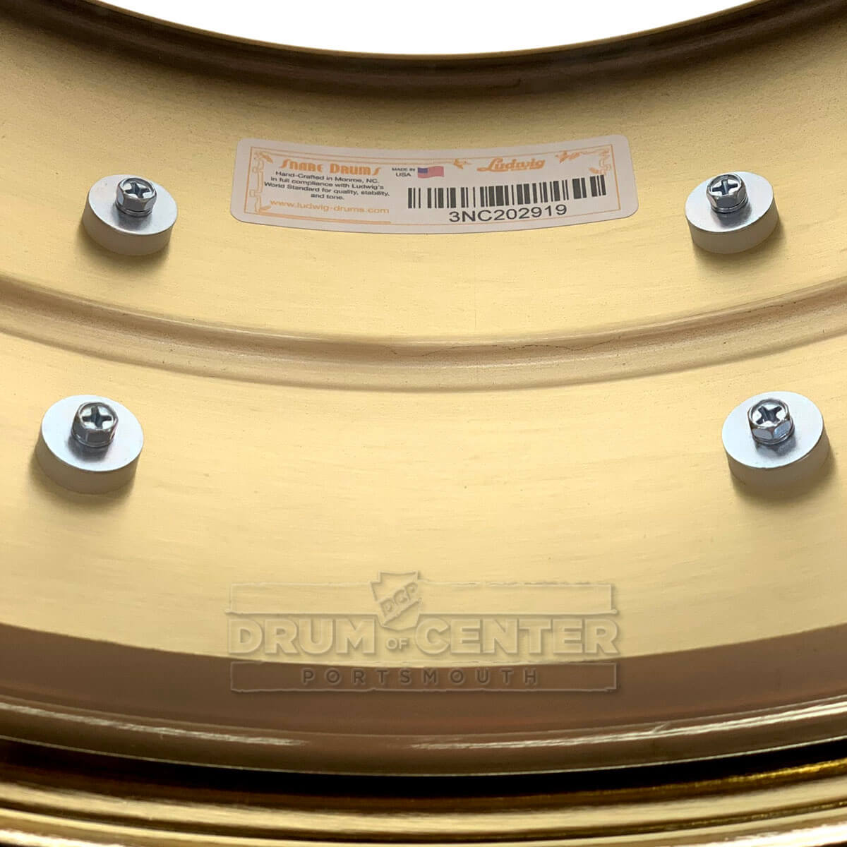 Ludwig Supraphonic "Brass Beauty" Snare Drum 14x6.5 - DCP Exclusive! - Drum Center Of Portsmouth