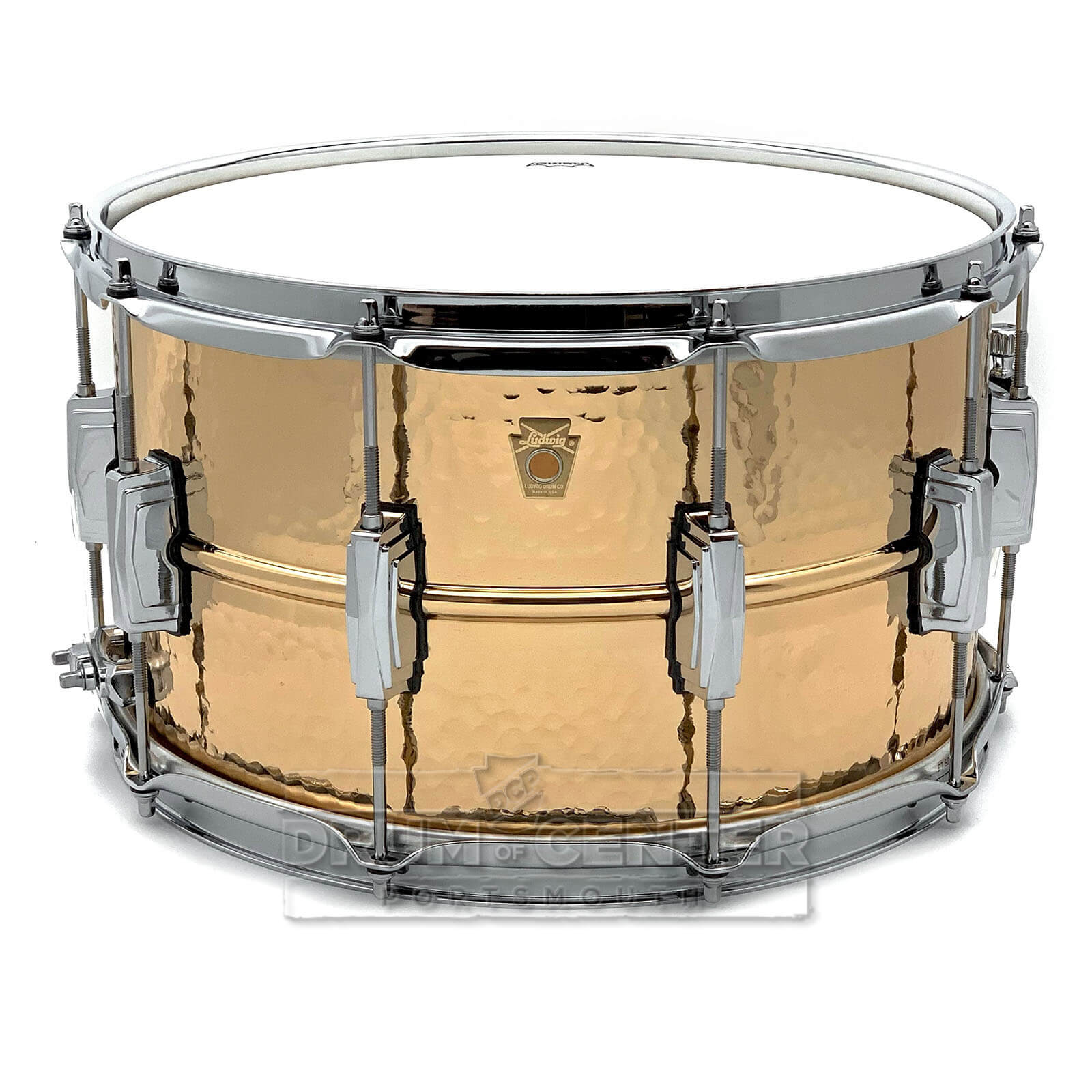 Ludwig LB508K Supraphonic Bronze Snare Drum 14x8 Hammered