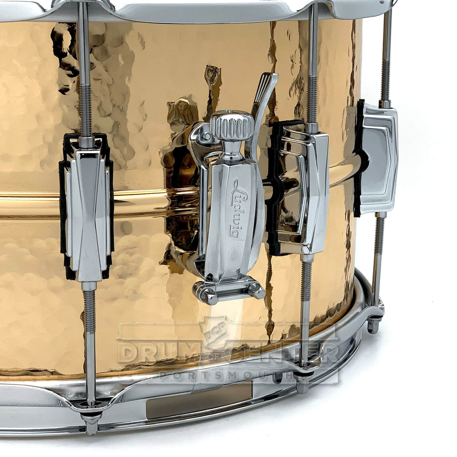 Ludwig LB508K Supraphonic Bronze Snare Drum 14x8 Hammered