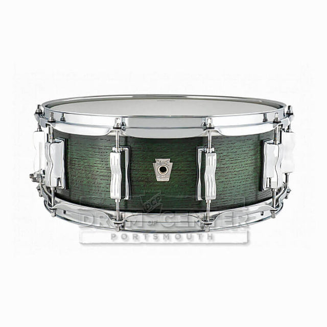 Ludwig Classic Oak Snare Drum 14x5 Green Burst - Drum Center Of Portsmouth