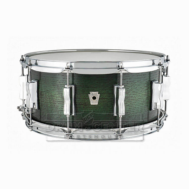 Ludwig Classic Oak Snare Drum 14x6.5 Green Burst - Drum Center Of Portsmouth