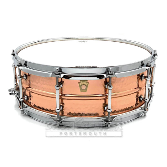 Ludwig LC660KT Copper Phonic Snare Drum 14x5 Hammered w/Tube Lugs