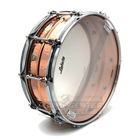 Ludwig LC660KT Copper Phonic Snare Drum 14x5 Hammered w/Tube Lugs