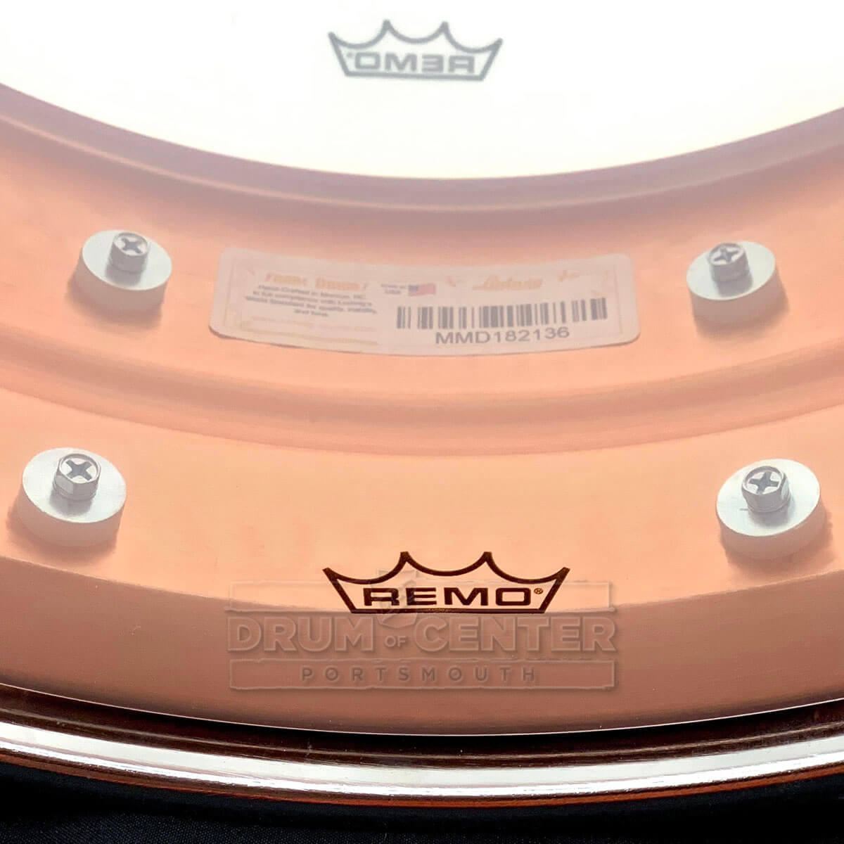 Ludwig LC660KT Copper Phonic Snare Drum 14x5 Hammered w/Tube Lugs