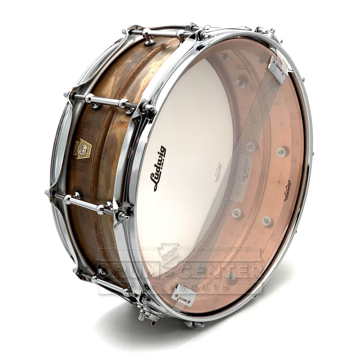 Ludwig LC661T Copper Phonic Snare Drum 14x5 Raw w/Tube Lugs