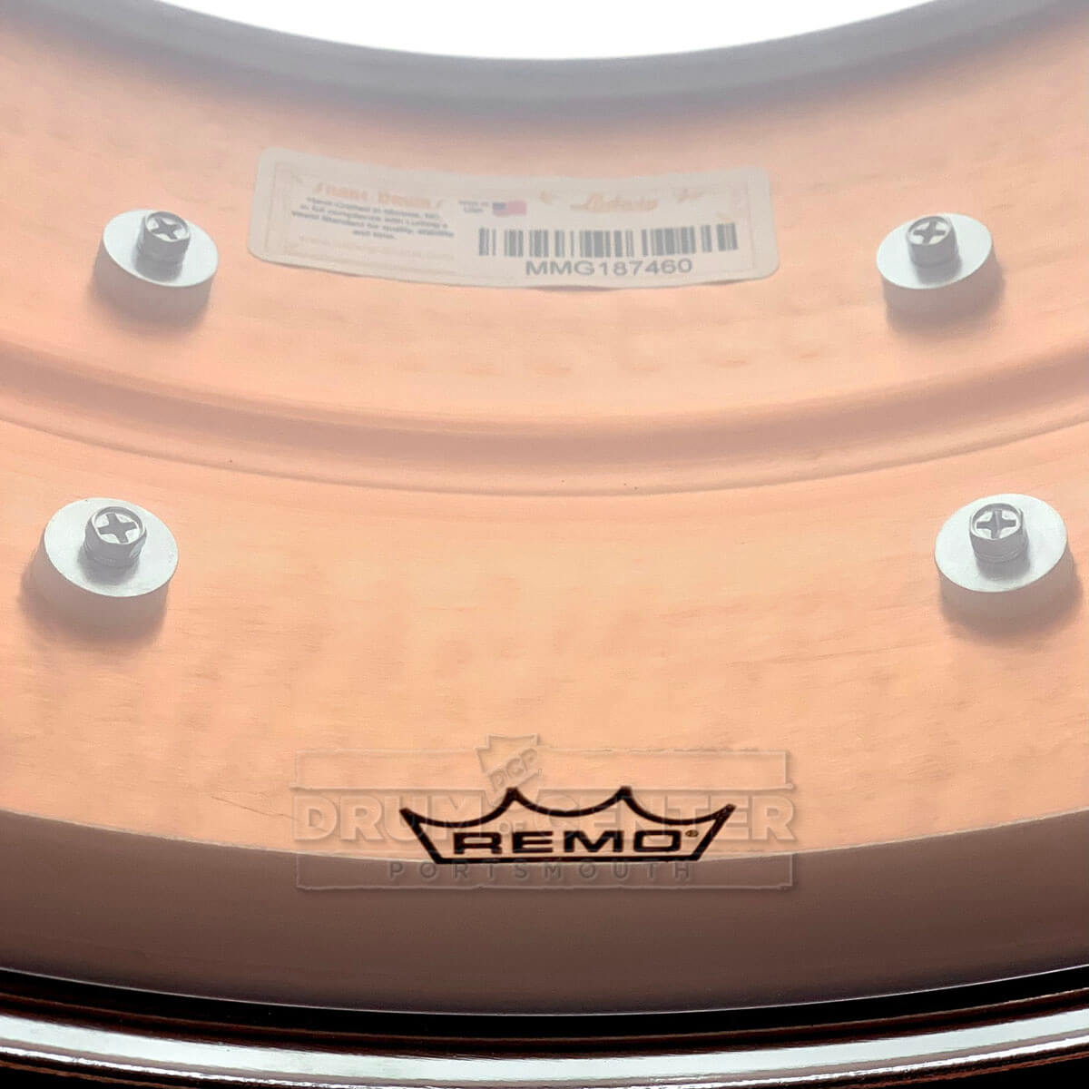 Ludwig LC662KT Copper Phonic Snare Drum 14x6.5 Hammered w/Tube Lugs