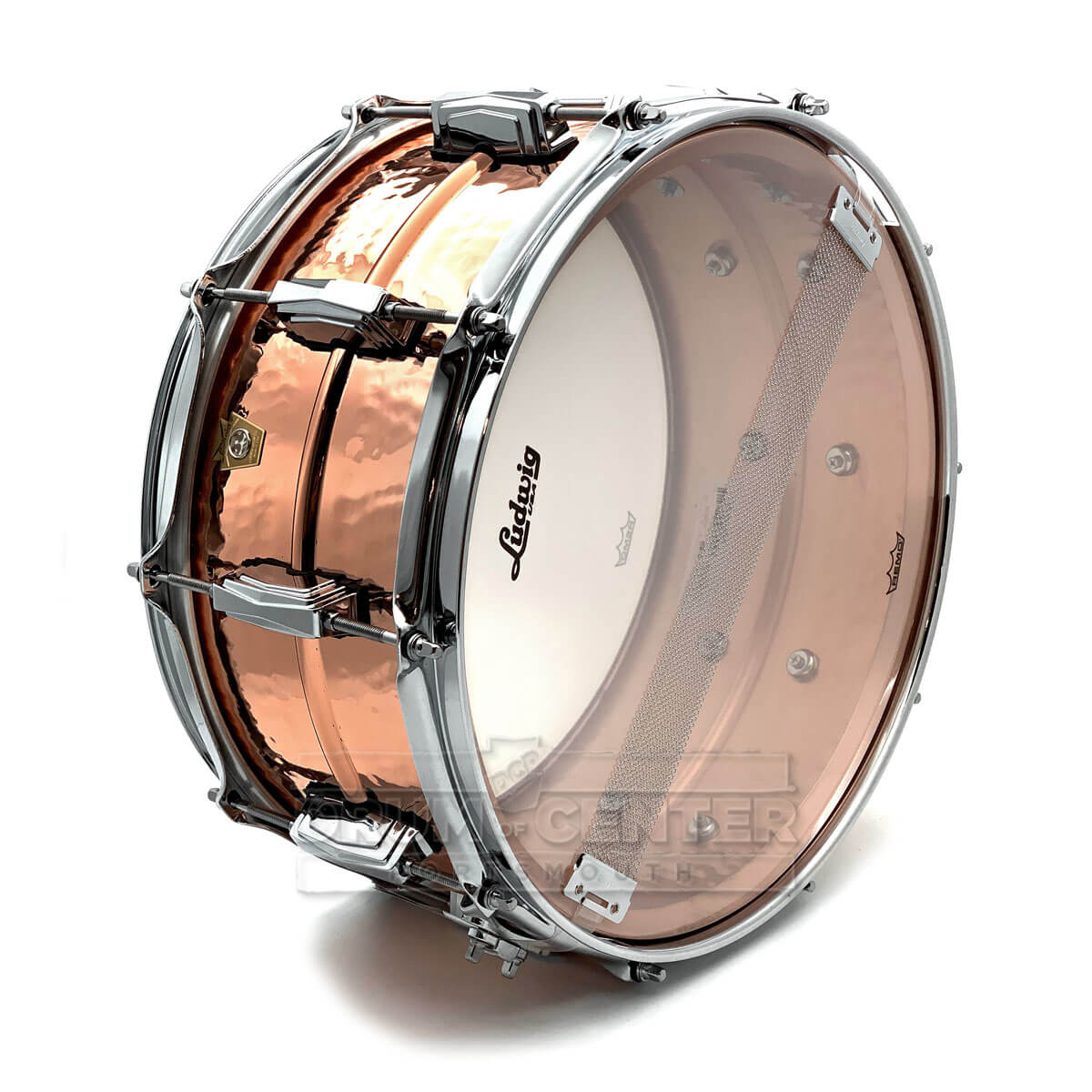 Ludwig LC662K Copper Phonic Snare Drum 14x6.5 Hammered