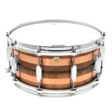 Ludwig LC663S Raw Striped Copper Phonic Snare Drum 14x6.5 - Drum Center Of Portsmouth
