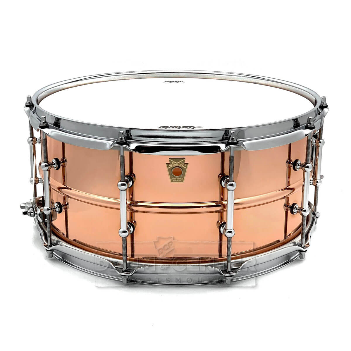 Ludwig LC662T Copper Phonic Snare Drum 14x6.5 w/Tube Lugs