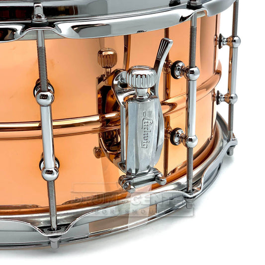 Ludwig LC662T Copper Phonic Snare Drum 14x6.5 w/Tube Lugs