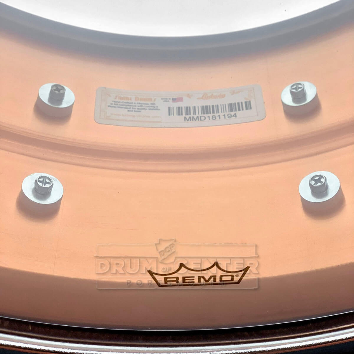Ludwig LC662T Copper Phonic Snare Drum 14x6.5 w/Tube Lugs