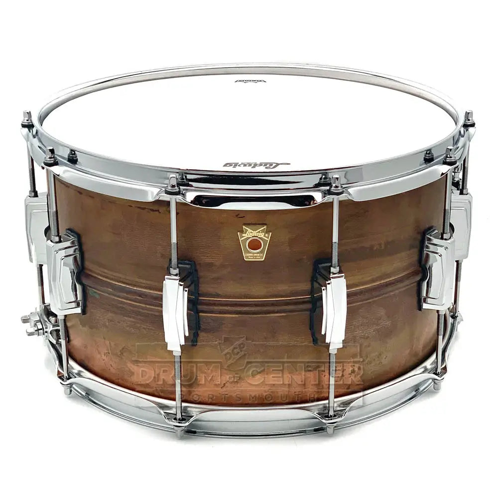 Ludwig LC608R Copper Phonic Snare Drum 14x8 Raw