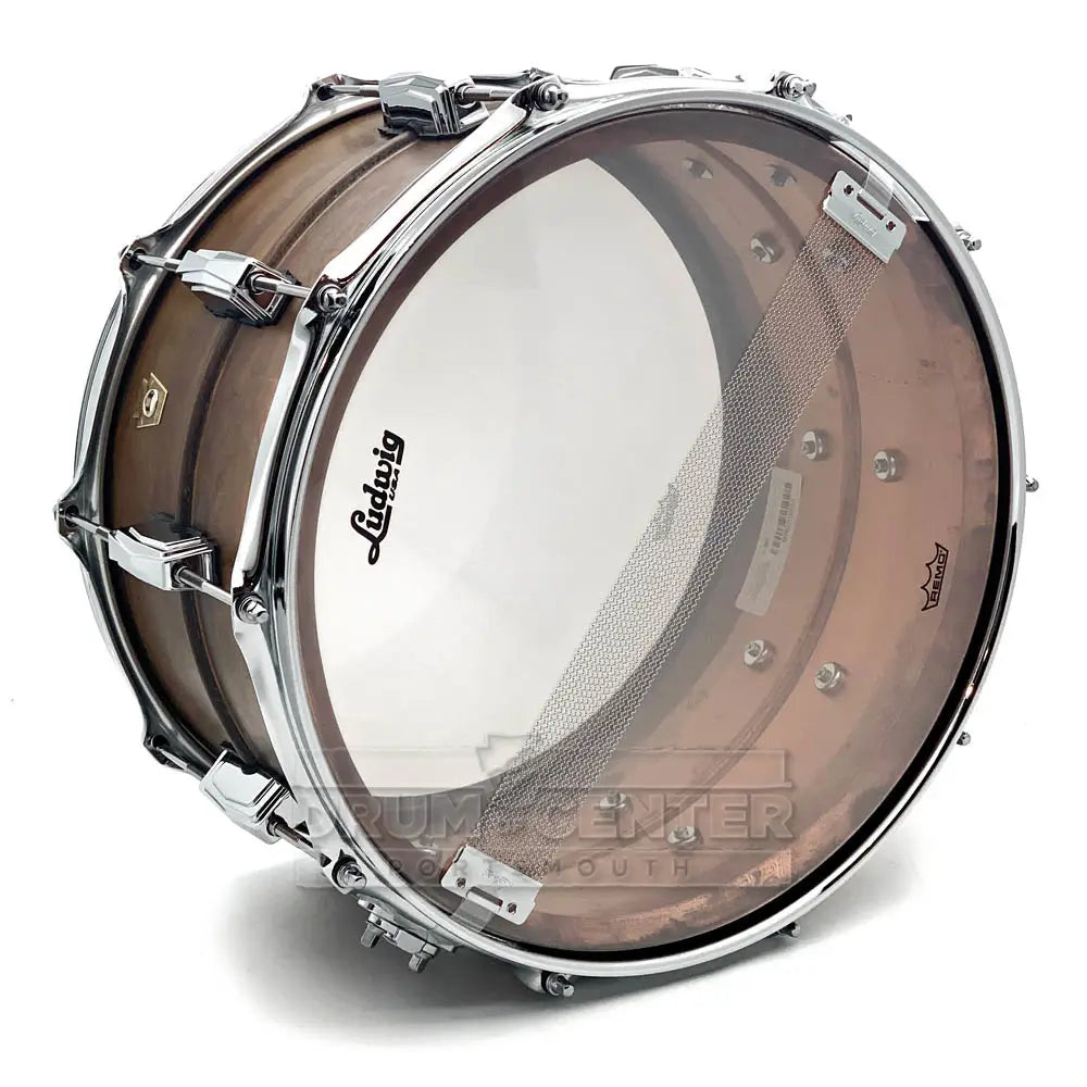 Ludwig LC608R Copper Phonic Snare Drum 14x8 Raw