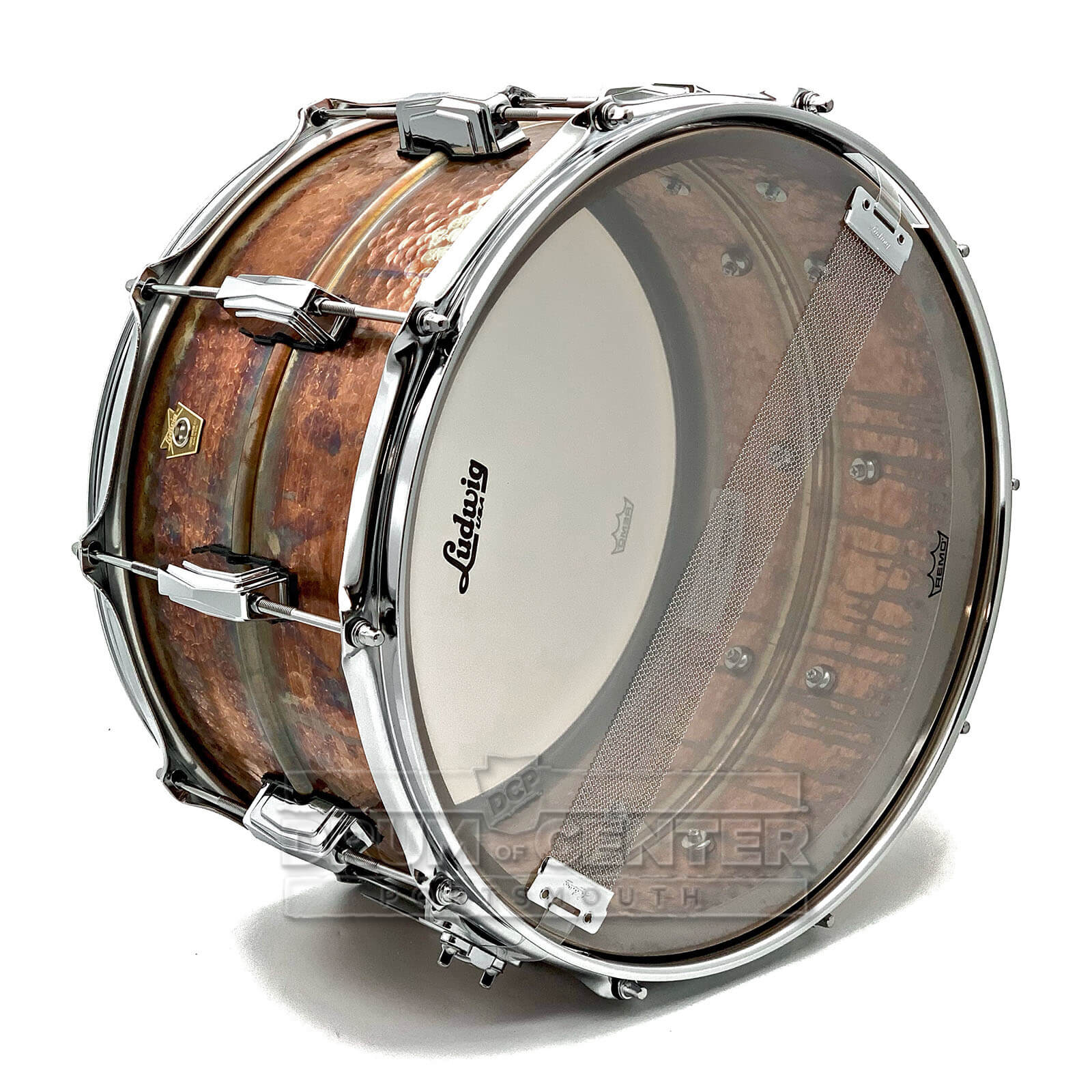 Ludwig LB508KR Supraphonic Raw Bronze Snare Drum 14x8 Hammered