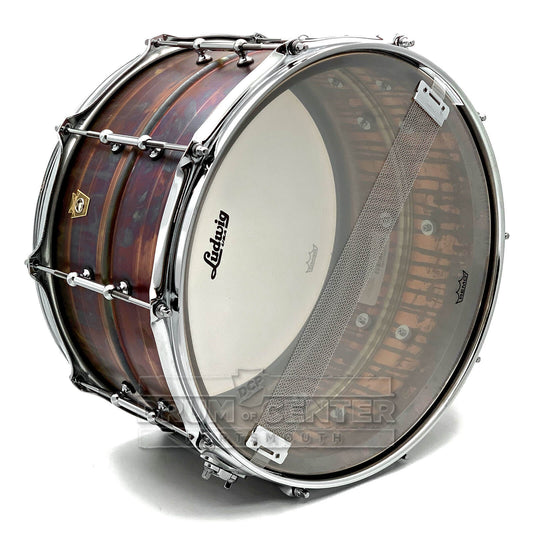 Ludwig LB508RT Supraphonic Raw Bronze Snare Drum w/Tube Lugs 14x8