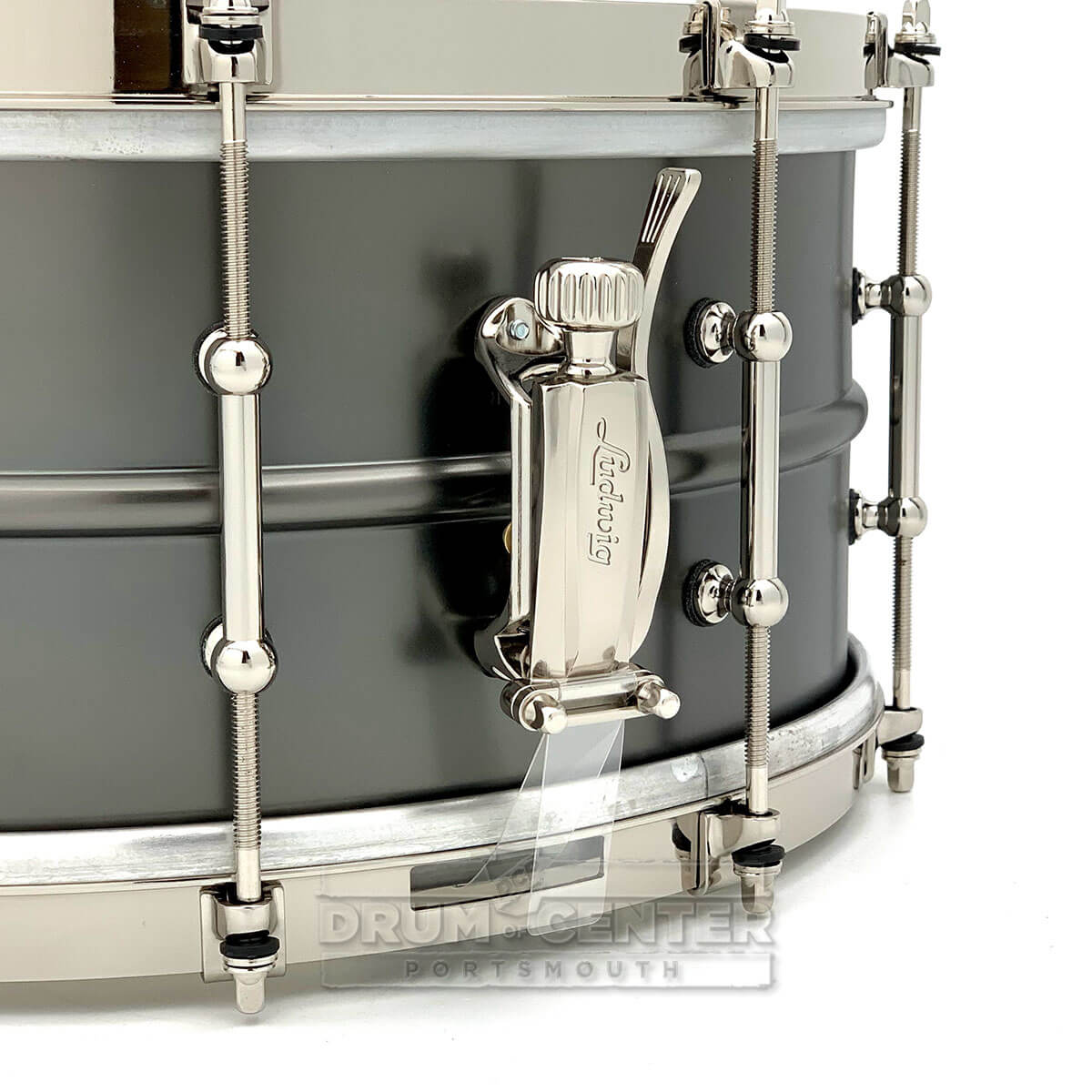 Ludwig Limited Edition Satin Deluxe Black Beauty Snare Drum 14x6.5