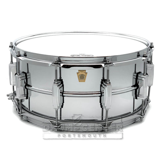 Ludwig LB402B Supraphonic Chrome Over Brass Snare Drum 14x6.5