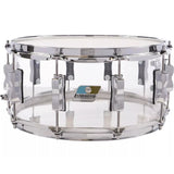 Ludwig Vistalite Snare Drum w/P88 Strainer Clear 14x5 - Drum Center Of Portsmouth