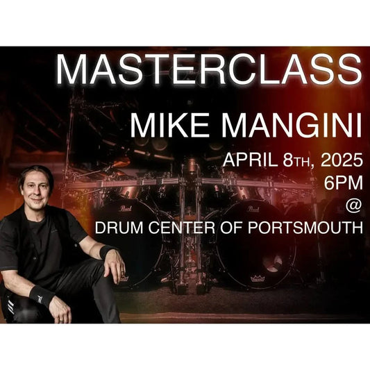 DCP Small Masterclass w/Mike Mangini  April 8th at 6pm - Drum Center Of Portsmouth