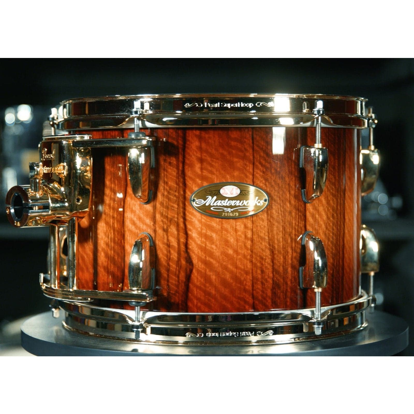 Pearl Masterworks 8pc sTODDio Drum Set Limba Burst w/Gold Hardware