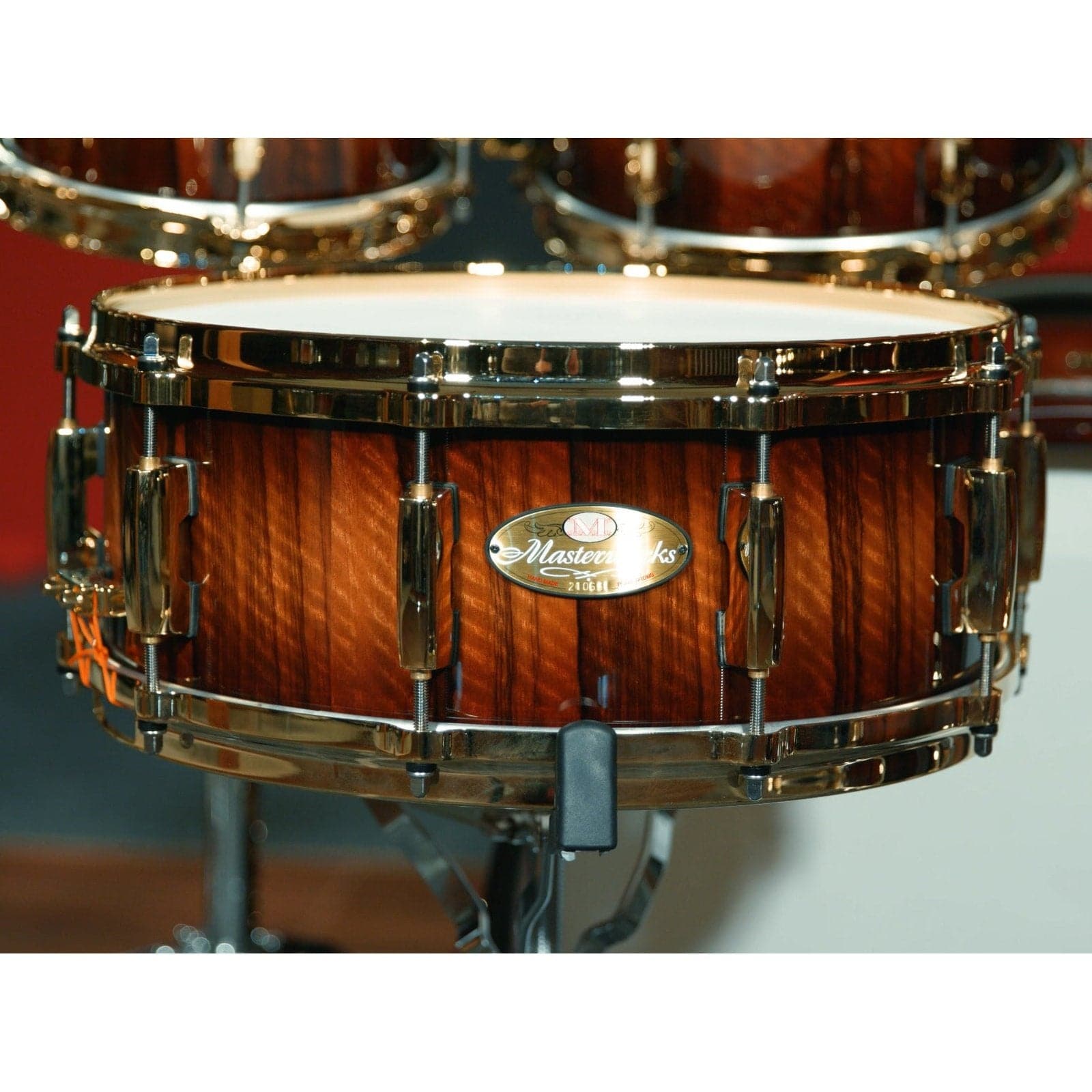 Pearl Masterworks 8pc sTODDio Drum Set Limba Burst w/Gold Hardware