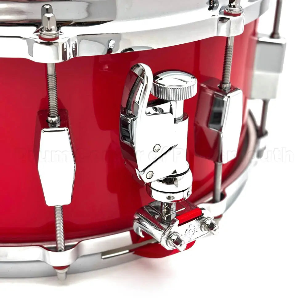 Milestone Founder's Model Fiberglass Composite Snare Drum 14x6.5 Red w/10 Lugs - Drum Center Of Portsmouth