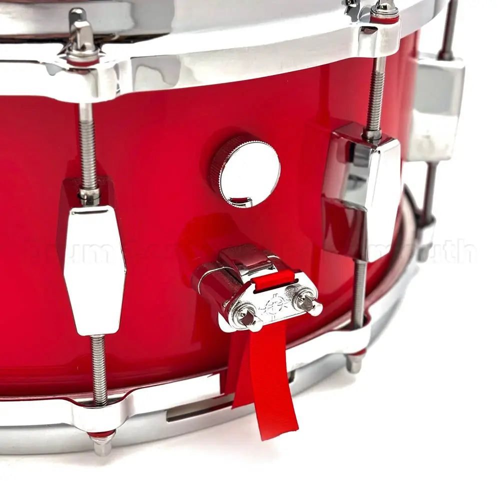 Milestone Founder's Model Fiberglass Composite Snare Drum 14x6.5 Red w/10 Lugs - Drum Center Of Portsmouth