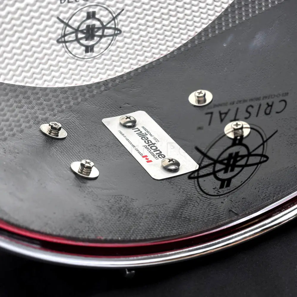 Milestone Founder's Model Fiberglass Composite Snare Drum 14x6.5 Red w/10 Lugs - Drum Center Of Portsmouth