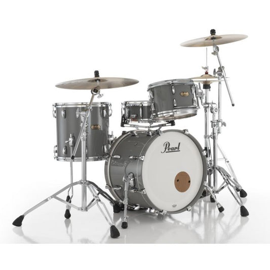 Pearl Masters Maple Pure 3pc Drum Set 20/12/14 w/L-Bracket R2 Mounts Putty Gray
