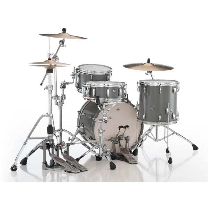 Pearl Masters Maple Pure 3pc Drum Set 20/12/14 w/L-Bracket R2 Mounts Putty Gray