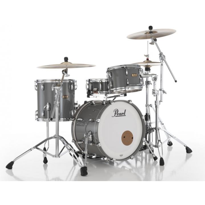 Pearl Masters Maple Pure 3pc Drum Set 20/12/14 w/Standard R2 Mounts Putty Gray